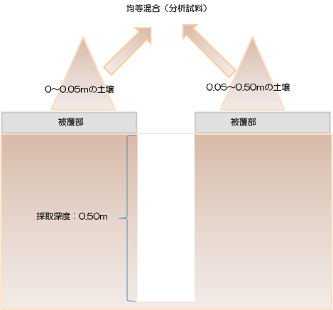 表層土壌採取イメージ